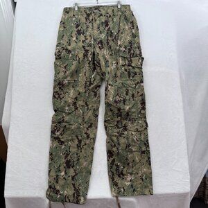 US Navy Type III Cargo Pants Mens M 32x34 Green NWU AOR2 Digital Camo Ripstop